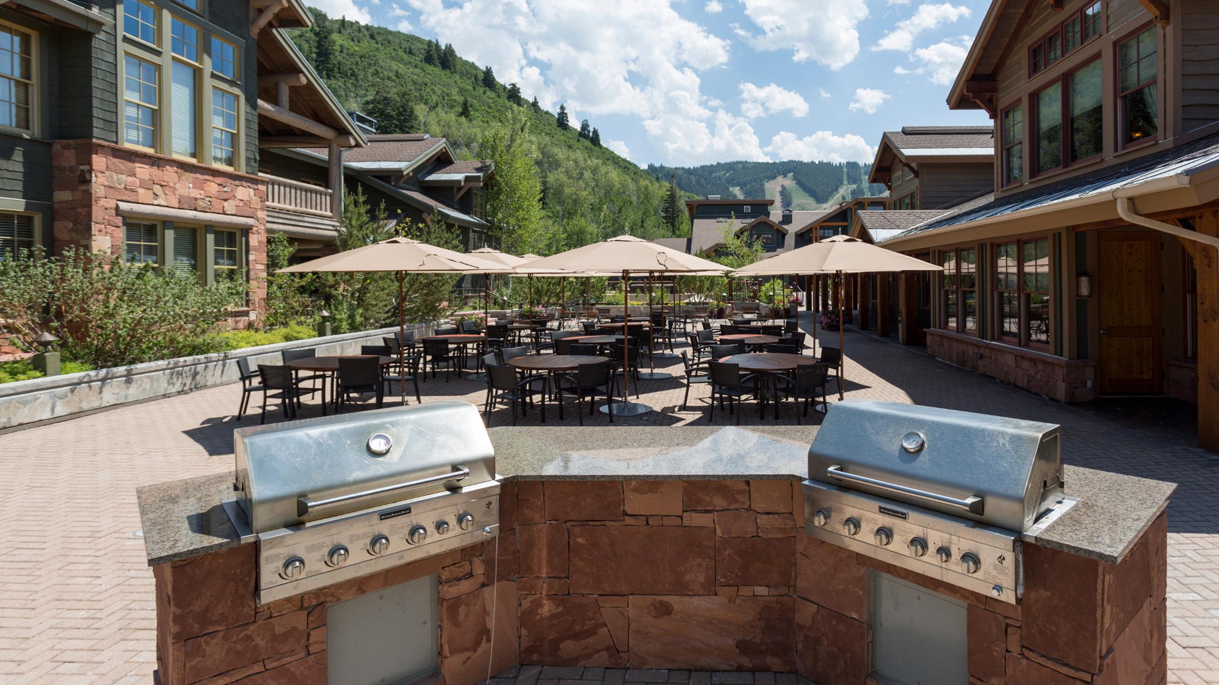 Lodges at Deer Valley outdoor grill