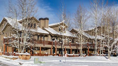 Chaparral exterior in the snow