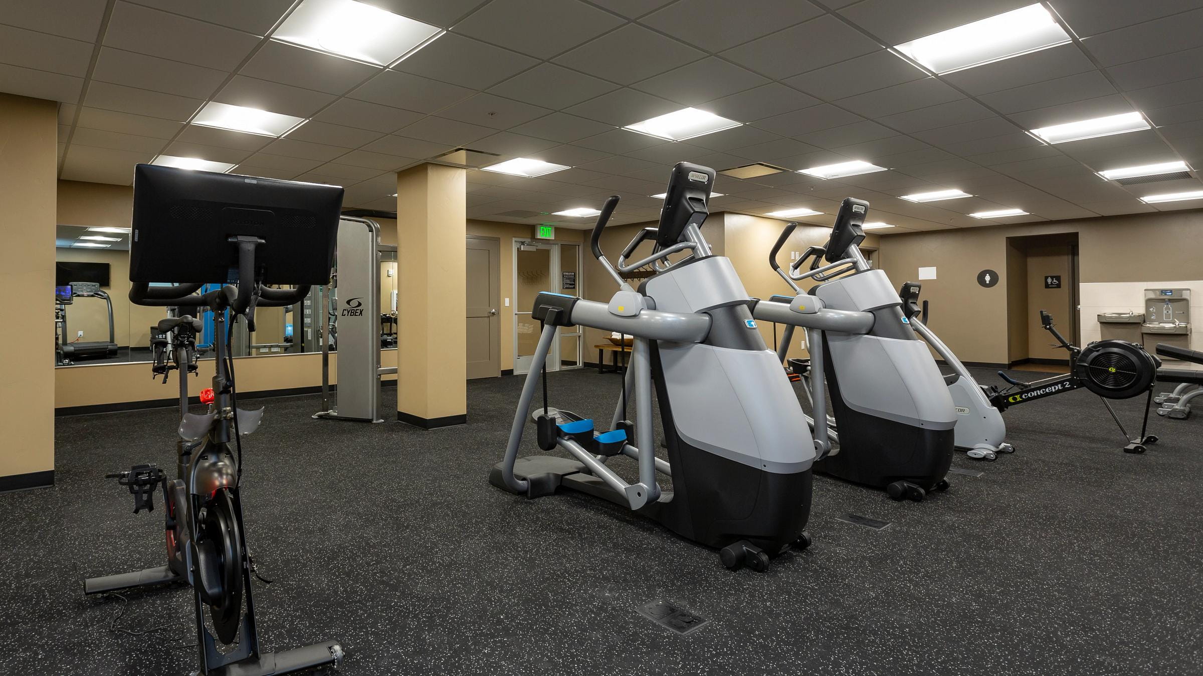 New workout machines in the Silver Baron fitness center