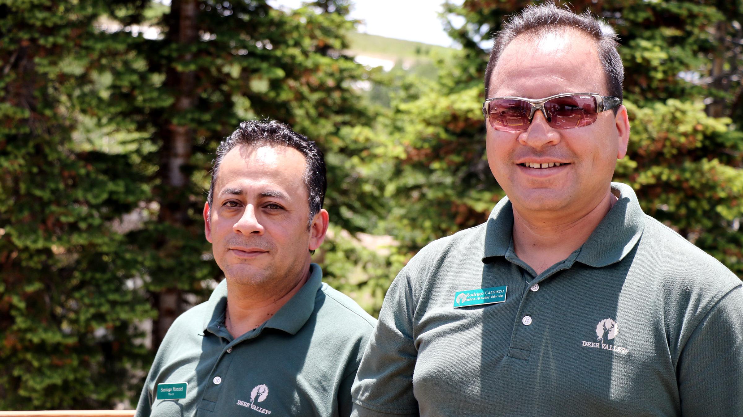 Deer Valley maintenance staff smiling