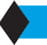 Advanced Ski Symbol - Black Diamond with Blue Square